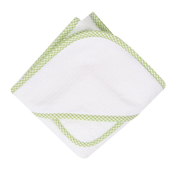 Lime & White Gigham Towel & Wash Set